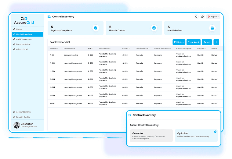 Build and Optimize Your Control Inventory Smarter